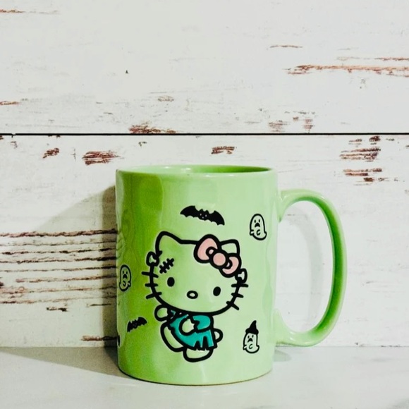 HELLO KITTY GREEN FRANKENSTEIN MUG NWT - Picture 1 of 2